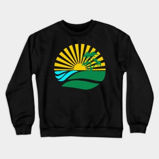 Sunset Over The Beach Crewneck Sweatshirt